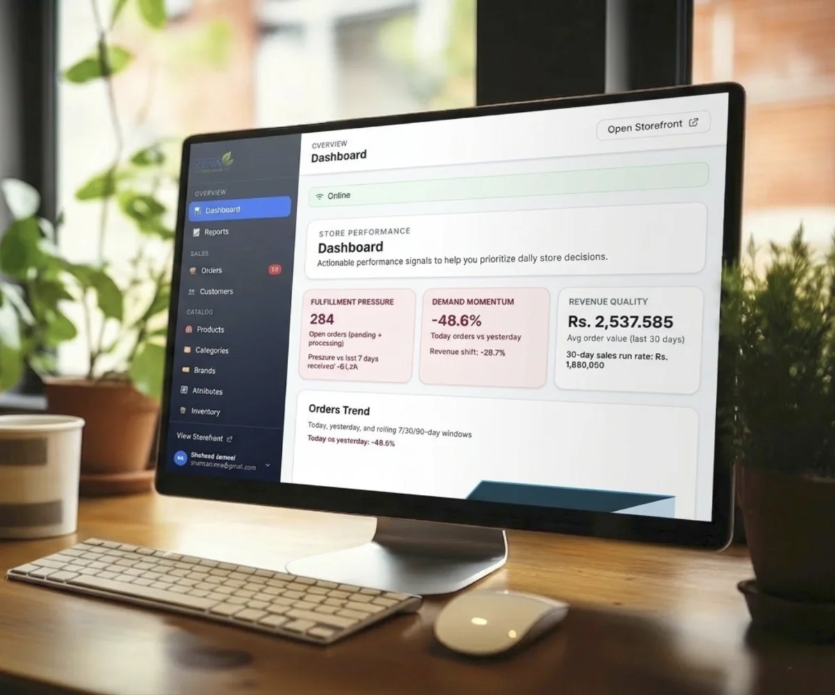 Aajir Dashboard - Store Management